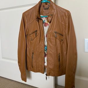 Jou Jou Brown Leather Jacket